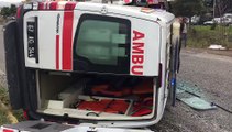 Çaycuma'da ambulans kazası...4