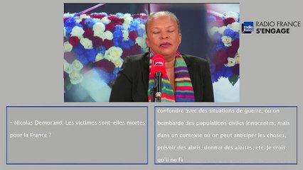 Questions politiques avec Christiane Taubira en vélotypie (2/3)