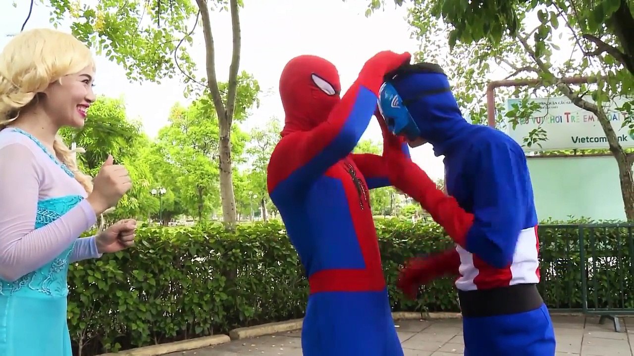 Spiderman Toys Videos | Superheroes in Real Life Spiderman and Elsa | Spiderman Collection