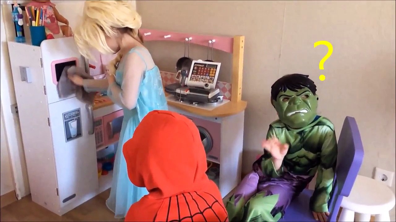 Teacher Princess Frozen Elsa Baby Spiderman Hulk Baby Kids Spiderman - Funny Kids Superhero Movie