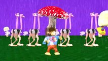 Rain Rain Go Away Nursery Rhyme | Cartoon Monkeys 3D Songs for Children