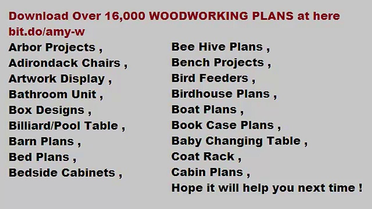 woodworking desk plans