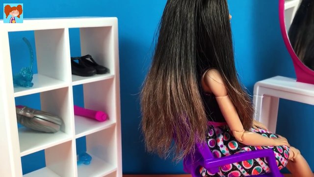 Barbie Selena Gomez Saç Tasarımı - Barbie Bebek Ombre Saç Boyama - Kendin Yap