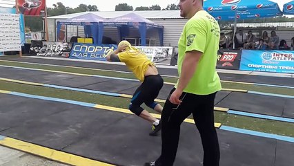 УНИКАЛЬНЫЕ ЛЮДИ!!! - Стронгмены Закарпатья - Чемпионат Украины 2016 - Стронгфит эстафета 3