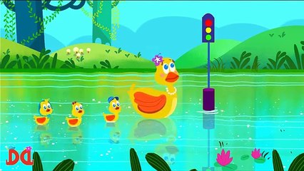Five Little Ducks - Numbers Song - Nursery Rhymes for Children by Derrick and Debbie