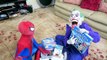 Frozen Elsa Loses Her Dress! - Frozen Elsa vs Joker Girl vs Spiderman vs Joker - Fun Superheroes