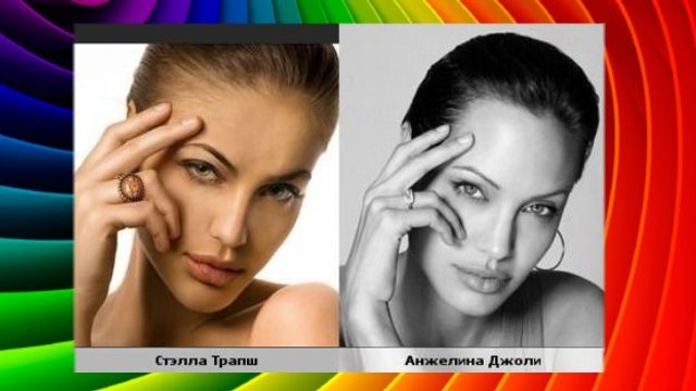 анджелина джоли похожие люди знаменитости звезды актеры двойники в мире фото видео сходства фильмы