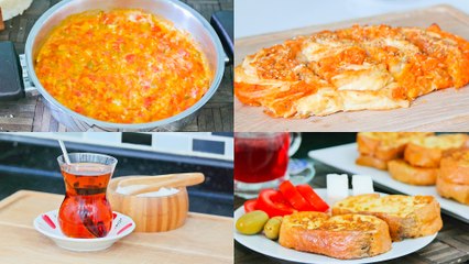 Menü 31 | Menemen, Yumurtalı Ekmek, Patatesli Büzme Börek, Çay