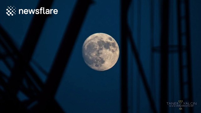Amazing super moon views form Tokyo, Japan