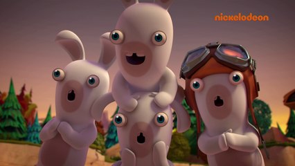 Les lapins crétins : Invasion | Aller sur la lune | NICKELODEON