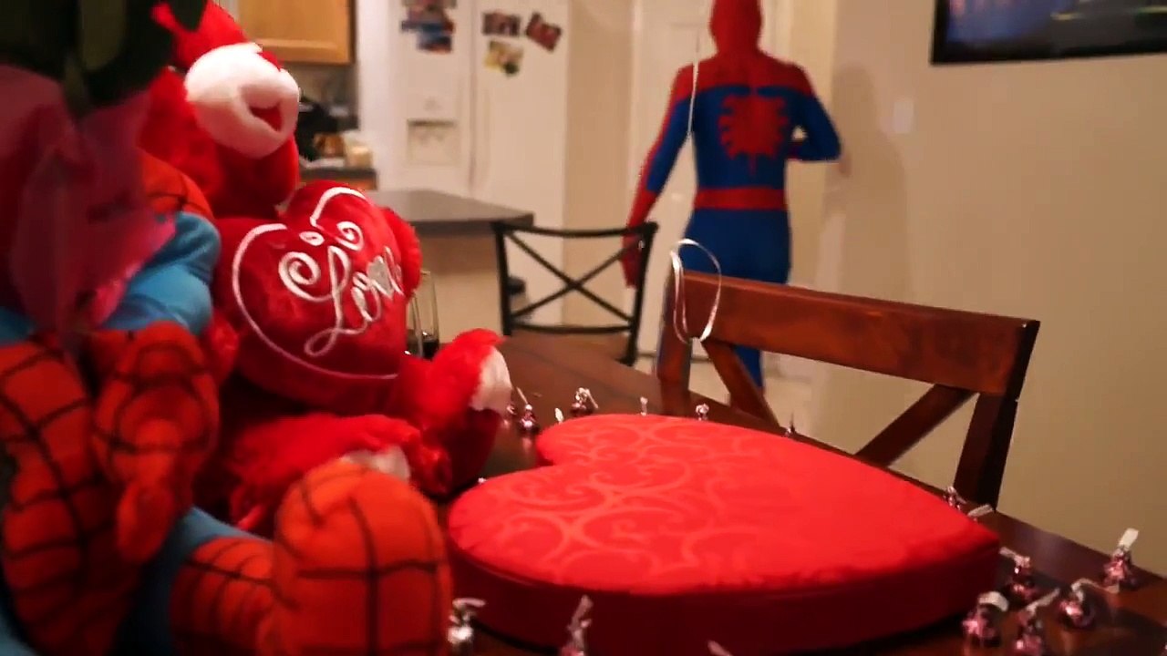 Spiderman SpiderGirl vs Venom In Real life Valentines Prank