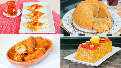 Menü 32 | Milföy Pizza, Kaşar Kroket, Kısır, Havuçlu Tarçınlı Cevizli Kek