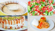 Menü 35 | Yoğurt Çorbası, Kıymalı Biber Dolması, Çoban Salatası, Dondurmalı Kağıt Helva