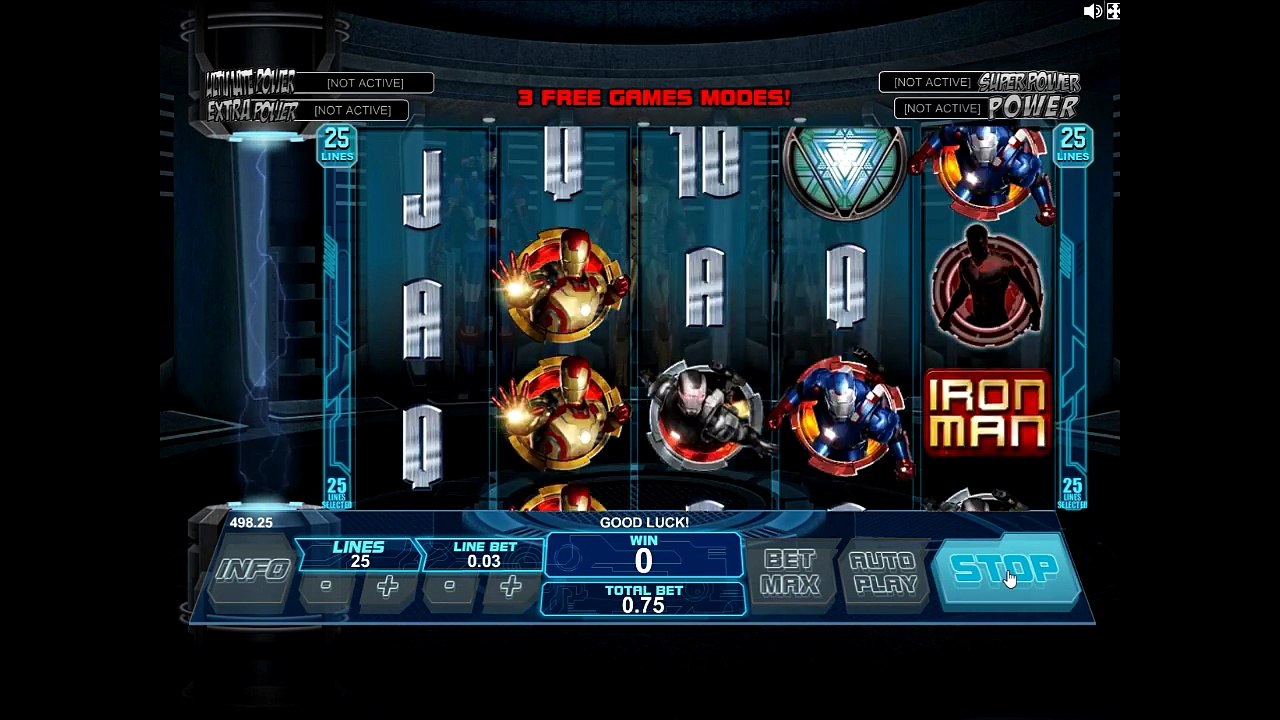 Обзор игрового клуба  Iron man 3 - бонусы, отзывы, игровые автоматы,