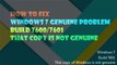 How To Fix windows 7 genuine problem build 7600/7601  that copy is not genuine