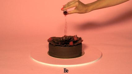 Pin-up Food : le dessert Feuille d'automne aux framboises de Lenôtre