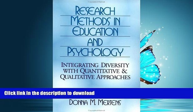 READ Research Methods in Education and Psychology: Integrating Diversity with Quantitative and