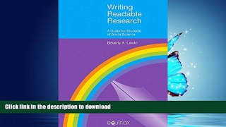 READ  Writing Readable Research: A Guide for Social Scientists (EQUINOX TEXTBOOKS   SURVEYS IN