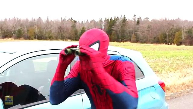 Spiderman vs Venom in Real Life! Superhero Silly String Fun Battle Movie!