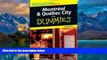 Books to Read  Montreal   Quebec City For Dummies  Best Seller Books Most Wanted