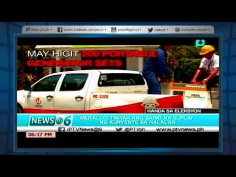 [News@6]Meralco, tiniyak na sapat ang suplay ng kuryente sa halalan [05|06|16]
