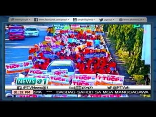 [News@1] Mga manggagawa nagtipon-tipon sa iba't-ibang parte ng bansa sa Labor Day [05|02|16]
