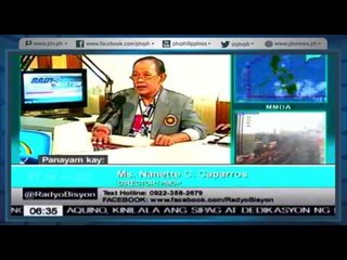 [Radyo Bisyon] Guest: Ms. Nanette C. Caparros and Ms. Millete F. Young [05|02|16]