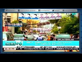 [News@6] MMDA, sinimulan na ang pagtatanggal ng campaign materials [05|12|16]