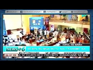 [News@6] 95.85% ng mga boto nai-transmit na [05|12|16]