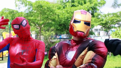 Spiderman & Frozen Elsa Wedding In Real Life ! w/ Pink Spidergirl Venom, Hulk, Joker Batman Iron Man