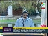 Indica pdte. Nicolás Maduro que venezolanos están a favor del diálogo