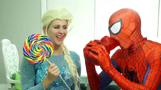Frozen Elsa Becomes A MAN! W/ Spiderman Pink Spidergirl Rapunzel Maleficent Joker Anna