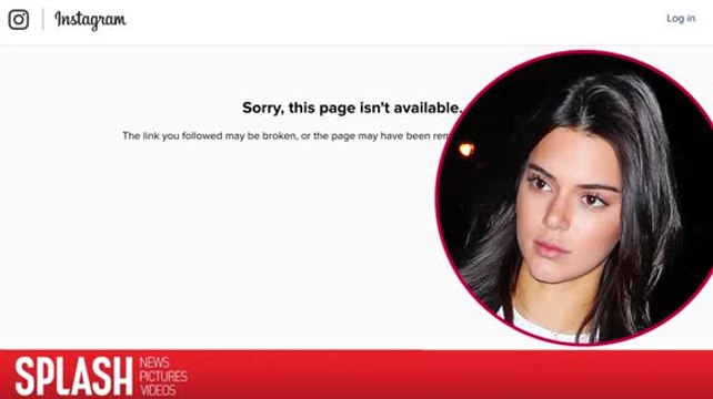 Kendall Jenner's Instagram Suddenly Vanishes