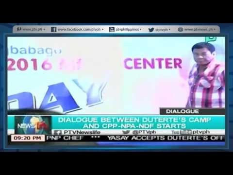 [NewsLife] Dialogue between Duterte's Camp and CPP-NPA-NDF starts [05|18|16]