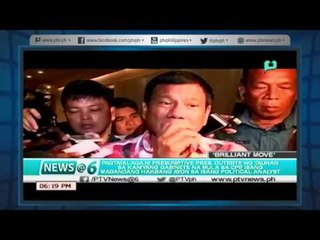 [News@6] Brilliant move ang hakbang ni Duterte na magsama ng CPP sa kanyang gabinete