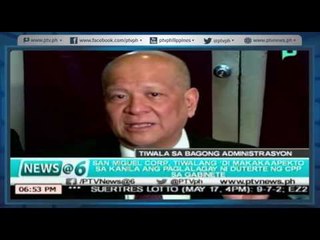 [News@6] San Miguel Corp: di makakaapekto sa amin ang paglalagay ni Duterte ng CPP sa gabinete