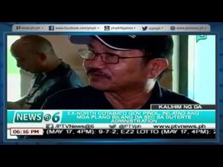 [News@6] Ex N. Cotabato Gov. Piñol inilatag ang mga plano bilang DA Sec ng Duterte Admin [05|17|16]