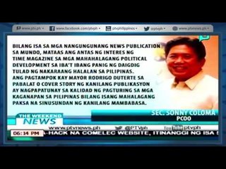 [TheWeekendNews] Malacanang kinilala si Duterte na maging cover sa Time Magazine [05|15|16]