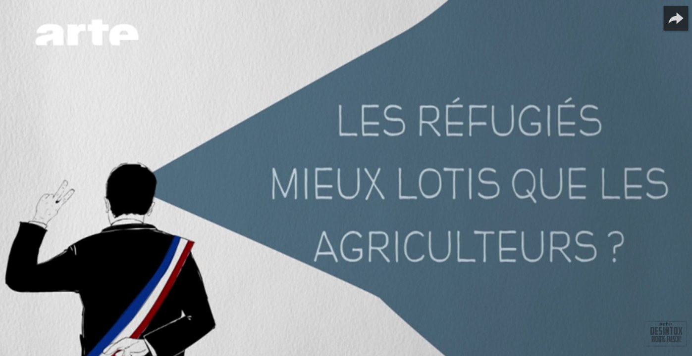 Les réfugiés mieux lotis que les agriculteurs - DESINTOX - 14/11/2016