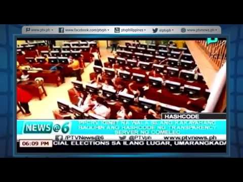 PPCRV,iginiit na wala silang kakayahan na baguhin ang Hashcode ng Transparency Server ng COMELEC
