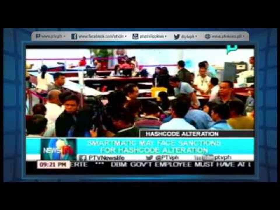 [NewsLife] SMARTMATIC may face sanctions for Hashcode Alteration [05|13|16]
