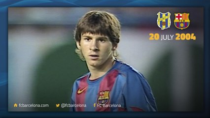Así fue el primer gol de Leo Messi con el FC Barcelona