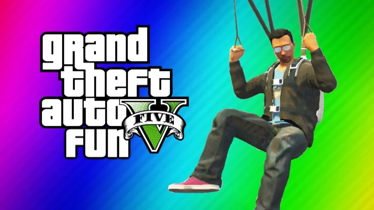 VanossGaming GTA 5 Online Funny Moments - Secret IAA Building, Parachute Fails, Hidden