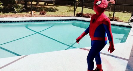 Spiderman vs Joker - Spiderman Gets FORK Through FOOT! w/ Spiderman, Joker