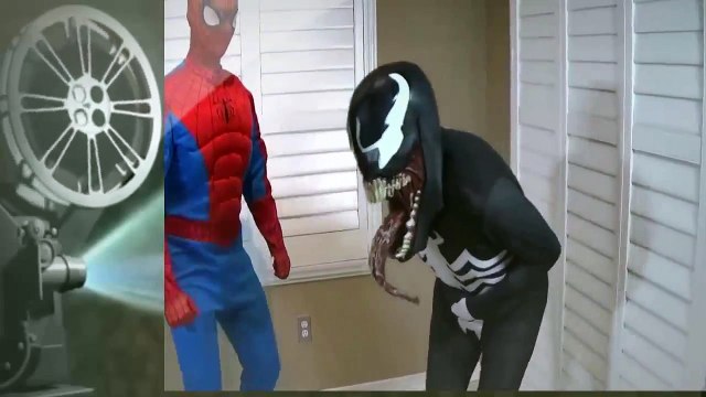 Spiderman Vs Venom Farts! Superhero Fun In Real Life Movie 2016
