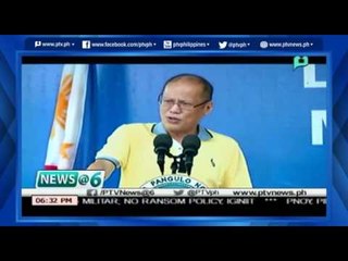 [News@6] PNoy, balak tapusin ang Balog-Balog Multi Purpose Project [05|26|16]