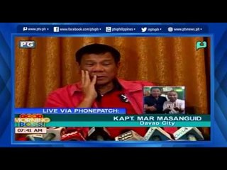 [GoodmorningBoss] Duterte for President Movement - Panayam kay Kapt. Mar Masangguid - Davao city