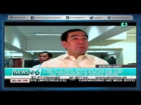 [News@6] COMELEC isinantabi muna ang hiling ni Marcos na isailim sa systems audit ang central server