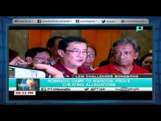 [NewsLife] Robredo Camp to Marcos: Prove cheating allegations [05|25|16]