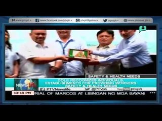 [NewsLife] DOLE recognizes Individuals, establishments for providing Workers safety & Health needs